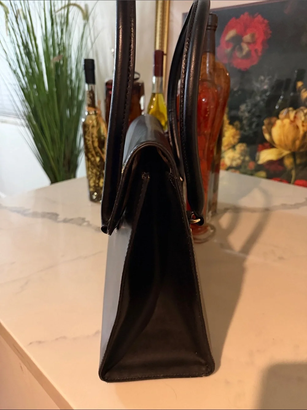 kate spade Black Leather Briefcase with Gold Hardware Open to Offers!